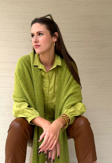 SHIRT ELIE : REF CAROLINA GREEN 100% COTTON