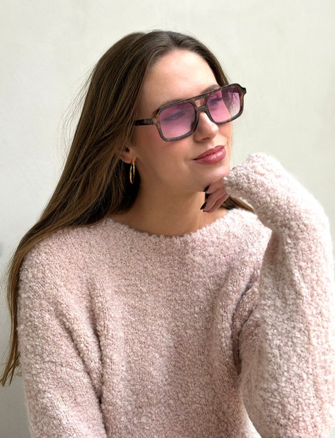 PULL LANA : REF YANA PINK 9% WOOL 9% VISCOSE 65%PC 17%PA